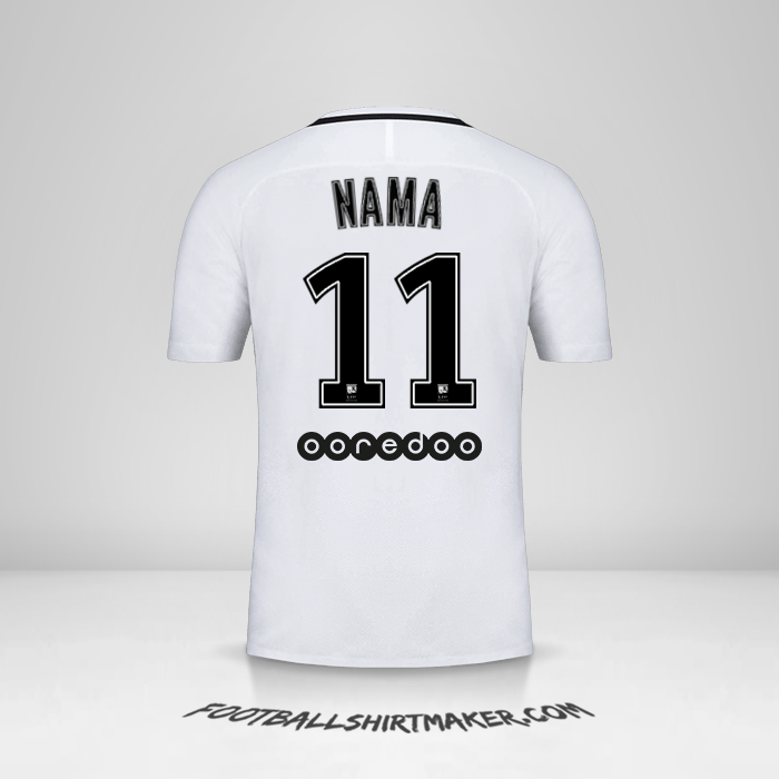 Jersey Paris Saint Germain 2016/17 Ketiga -  nama - 11