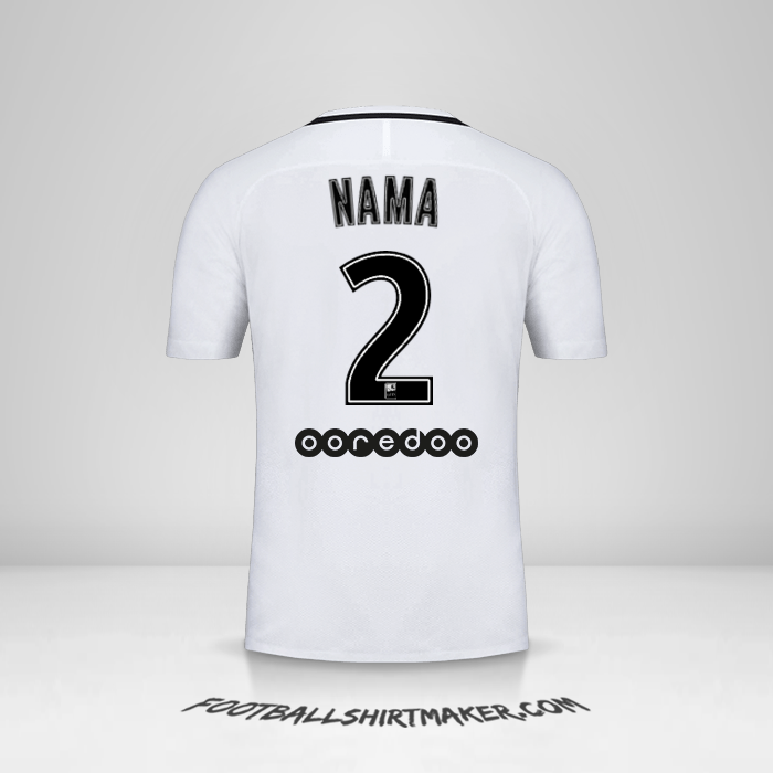 Jersey Paris Saint Germain 2016/17 Ketiga -  nama - 2