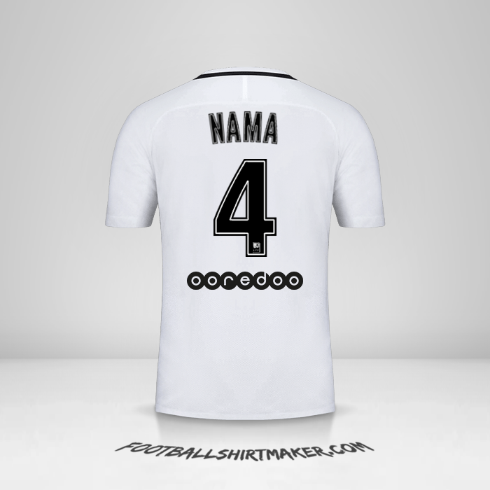 Jersey Paris Saint Germain 2016/17 Ketiga -  nama - 4
