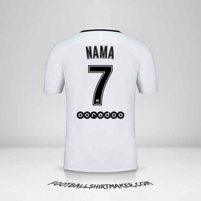 Jersey Paris Saint Germain 2016/17 Ketiga -  nama - 7