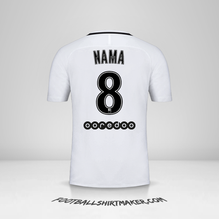 Jersey Paris Saint Germain 2016/17 Ketiga -  nama - 8