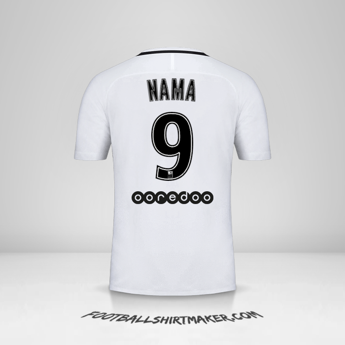 Jersey Paris Saint Germain 2016/17 Ketiga -  nama - 9