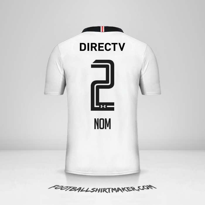 Maillot Colo Colo 2017 -  nom - 2