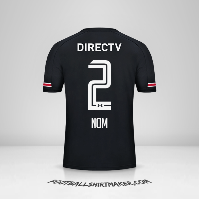 Maillot Colo Colo 2017 Extérieur -  nom - 2