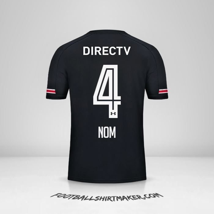 Maillot Colo Colo 2017 Extérieur -  nom - 4