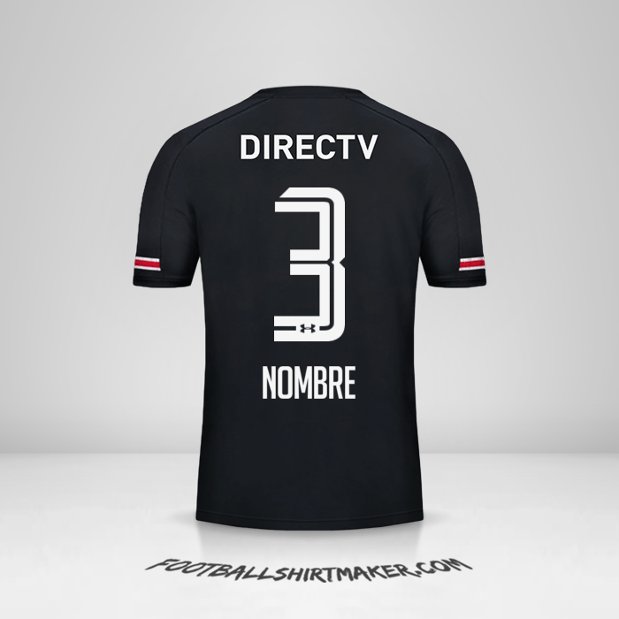 Jersey Colo Colo 2017 Visita -  nombre - 3