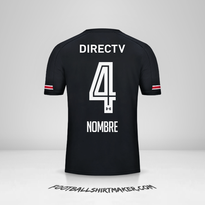 Jersey Colo Colo 2017 Visita -  nombre - 4