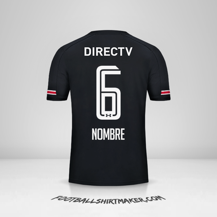 Jersey Colo Colo 2017 Visita -  nombre - 6