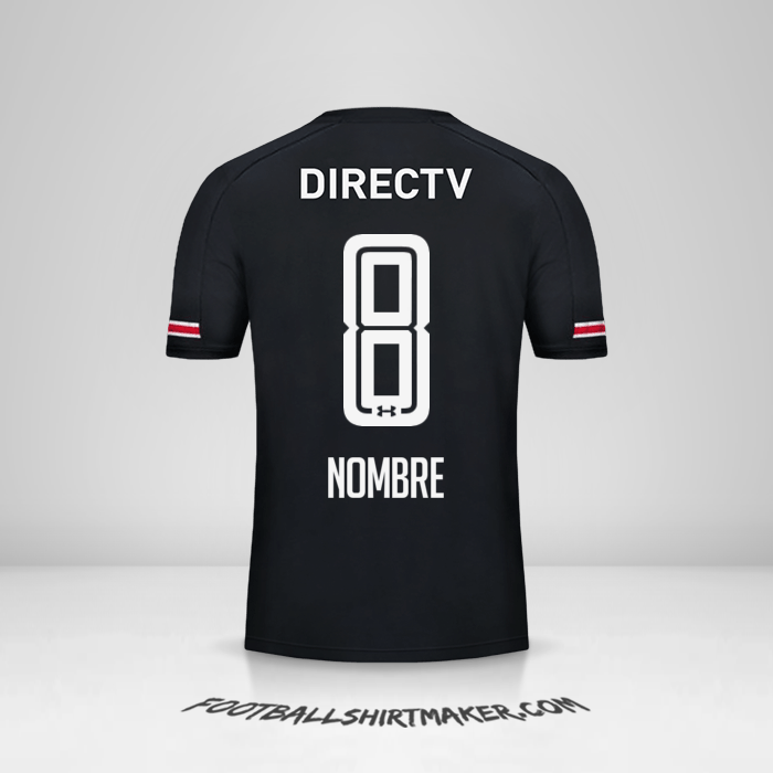 Jersey Colo Colo 2017 Visita -  nombre - 8