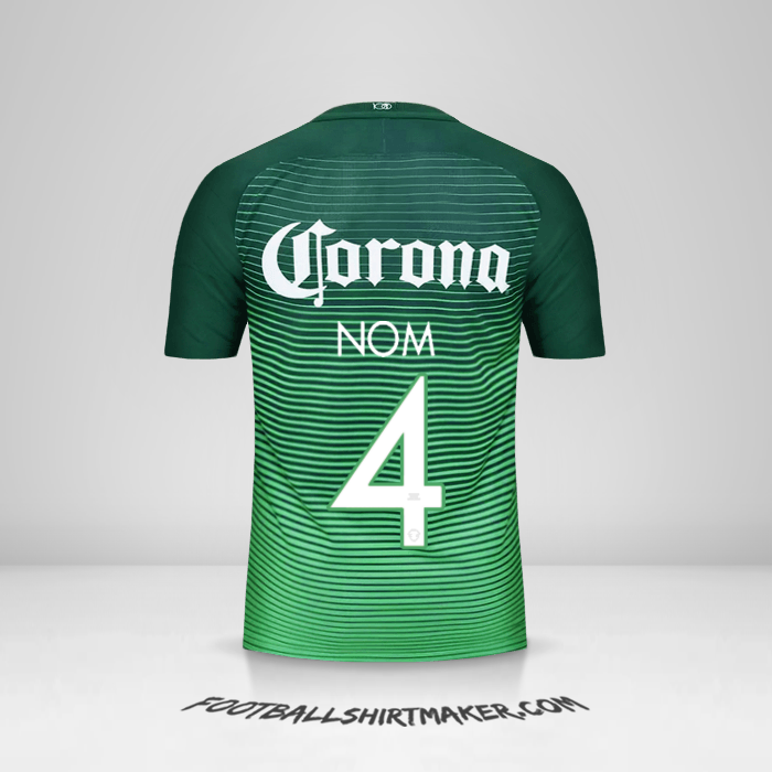 Maillot Club America 2017 Troisième -  nom - 4