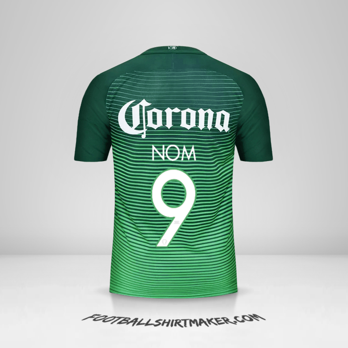 Maillot Club America 2017 Troisième -  nom - 9