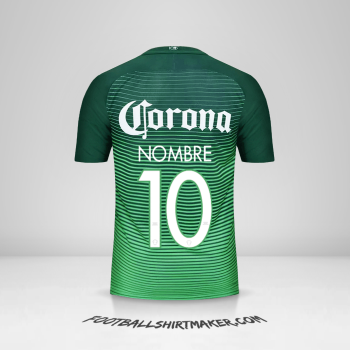 Jersey Club America 2017 Tercera -  nombre - 10