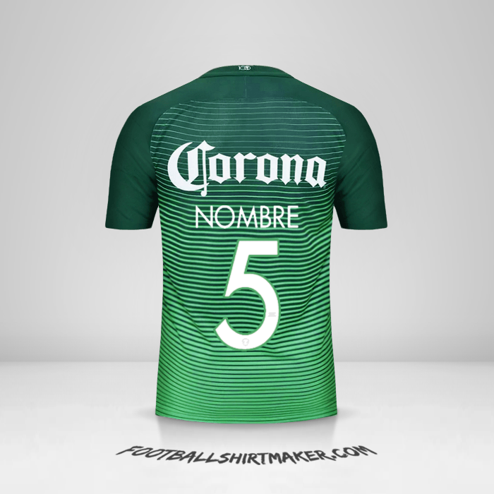 Jersey Club America 2017 Tercera -  nombre - 5