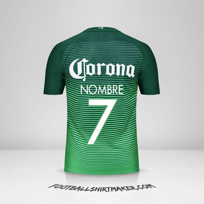 Jersey Club America 2017 Tercera -  nombre - 7