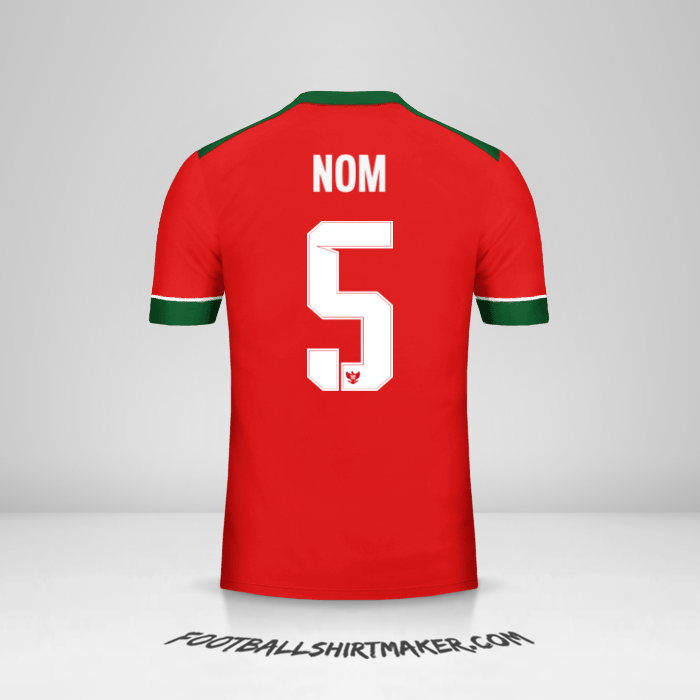 Maillot Indonésie 2016/17 -  nom - 5