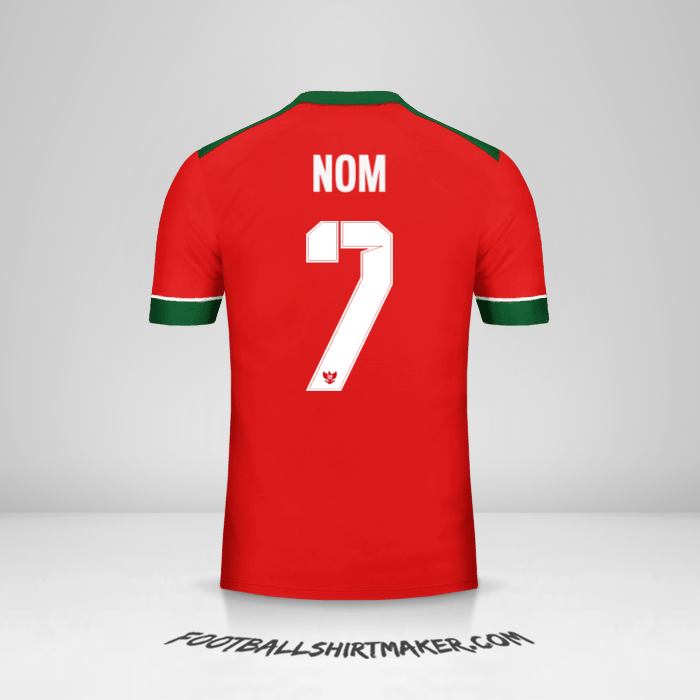 Maillot Indonésie 2016/17 -  nom - 7