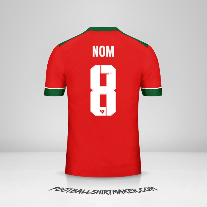 Maillot Indonésie 2016/17 -  nom - 8