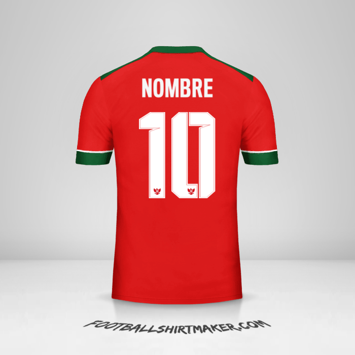 Jersey Indonesia 2016/17 -  nombre - 10