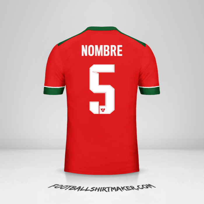 Jersey Indonesia 2016/17 -  nombre - 5