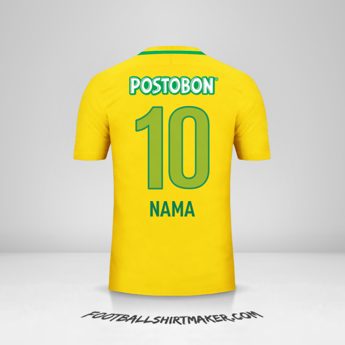 Jersey Atletico Nacional 2017 Alternatif -  nama - 10