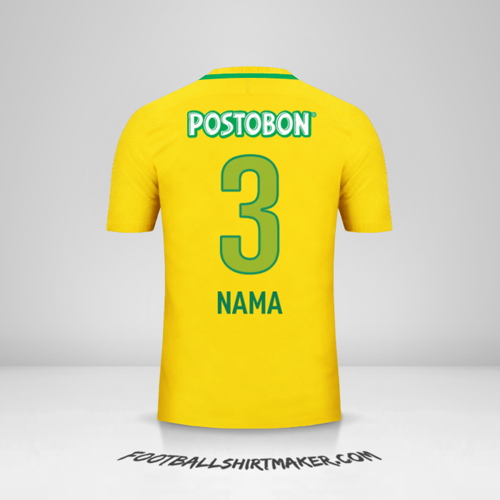 Jersey Atletico Nacional 2017 Alternatif -  nama - 3