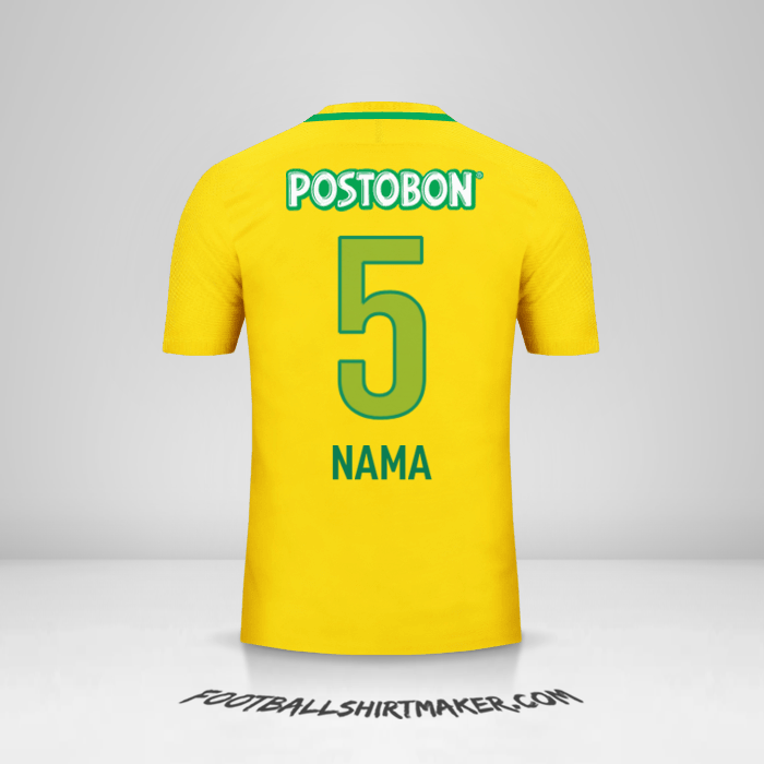 Jersey Atletico Nacional 2017 Alternatif -  nama - 5