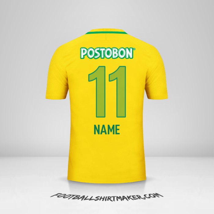 Shirt Atletico Nacional 2017 Away -  name - 11