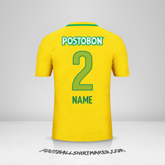 Trikot Atletico Nacional 2017 Auswärts -  name - 2