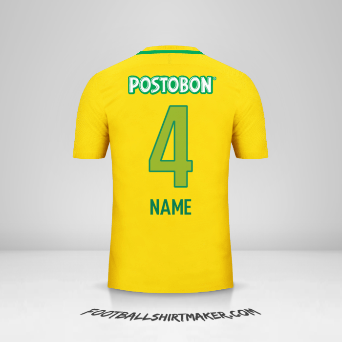 Shirt Atletico Nacional 2017 Away -  name - 4