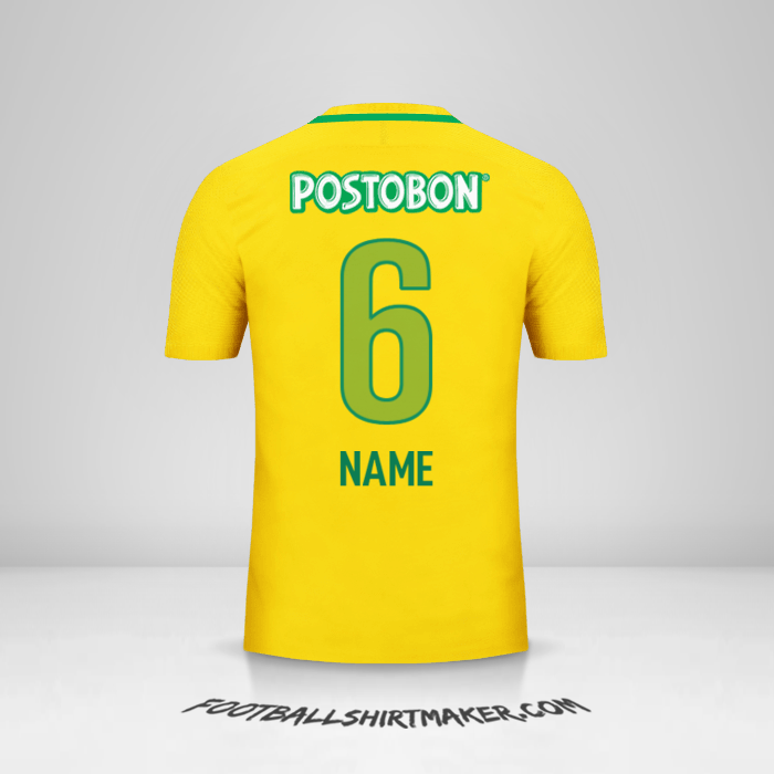 Jersey Atletico Nacional 2017 Away -  name - 6