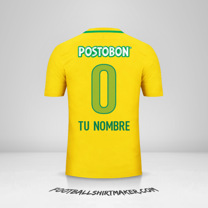 Jersey Atletico Nacional 2017 II -  tu nombre - 0