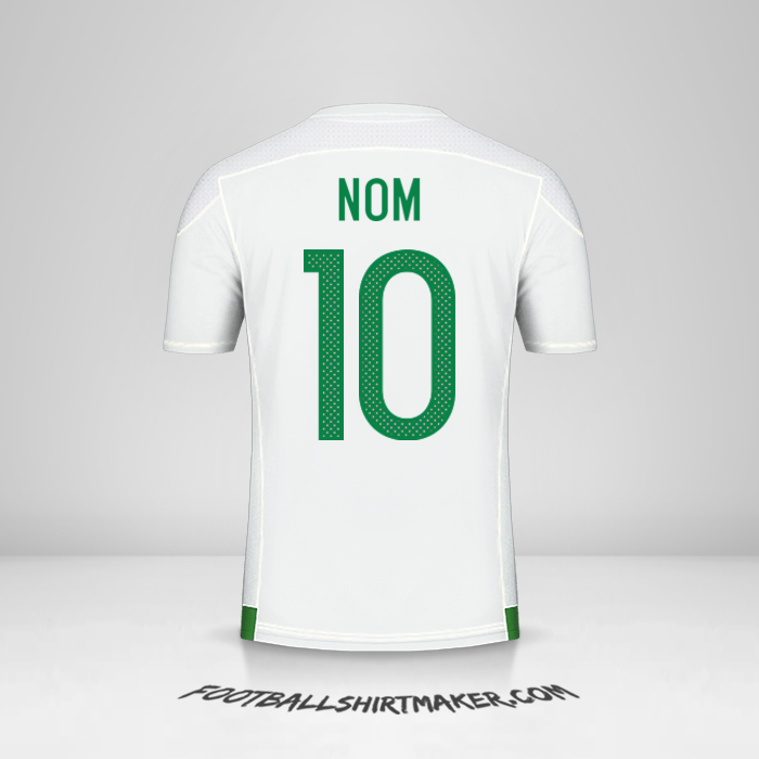 Maillot Algérie 2016/17 -  nom - 10