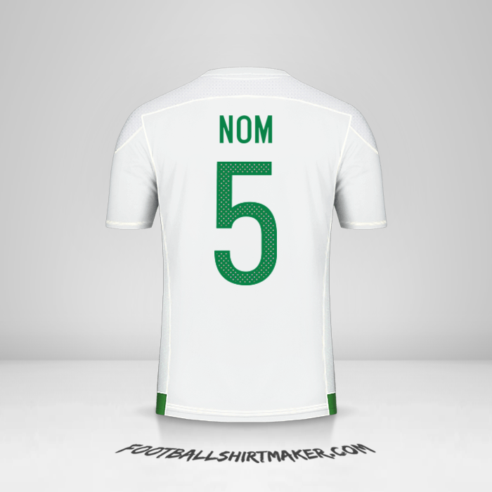 Maillot Algérie 2016/17 -  nom - 5