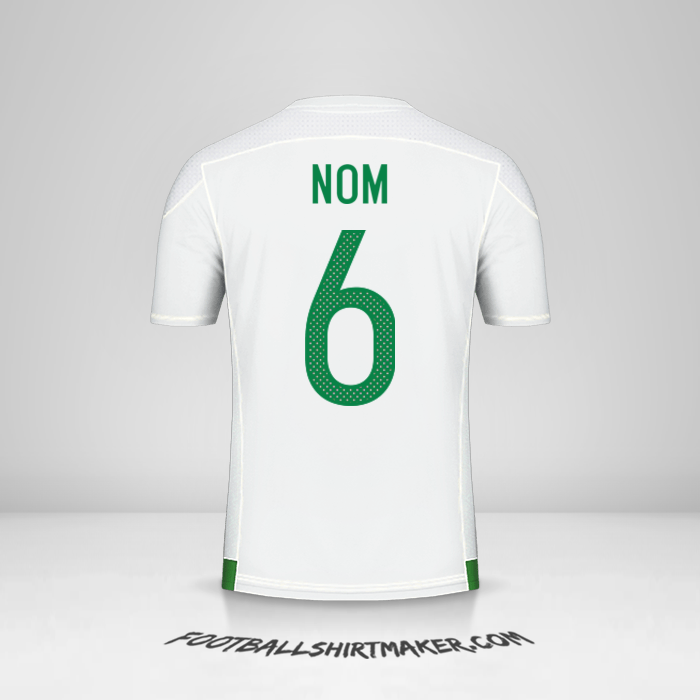 Maillot Algérie 2016/17 -  nom - 6