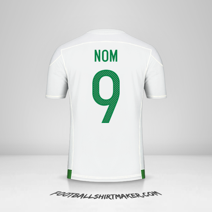 Maillot Algérie 2016/17 -  nom - 9