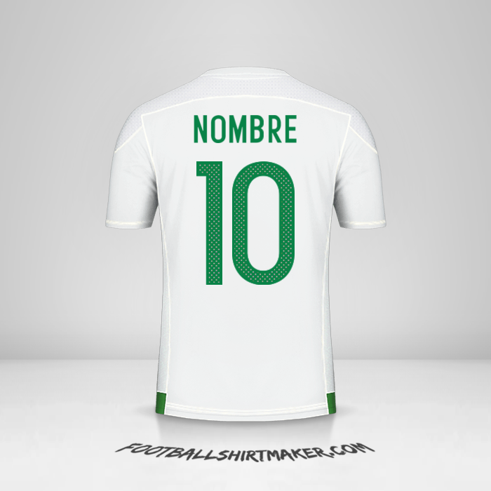 Jersey Argelia 2016/17 -  nombre - 10