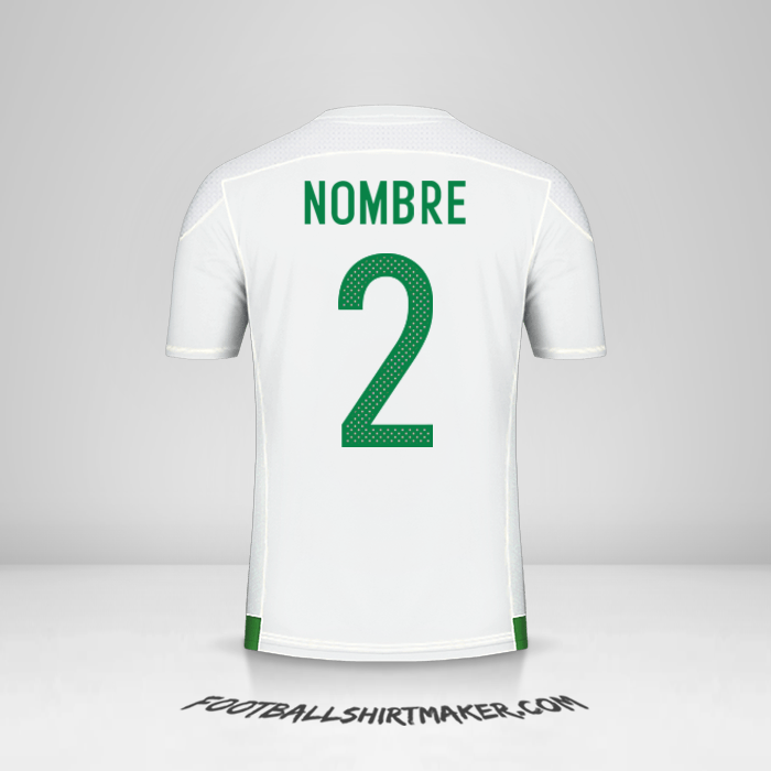 Jersey Argelia 2016/17 -  nombre - 2