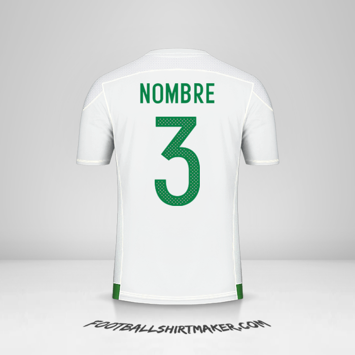 Jersey Argelia 2016/17 -  nombre - 3