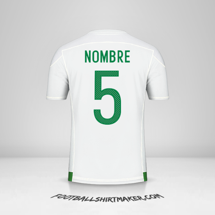 Jersey Argelia 2016/17 -  nombre - 5