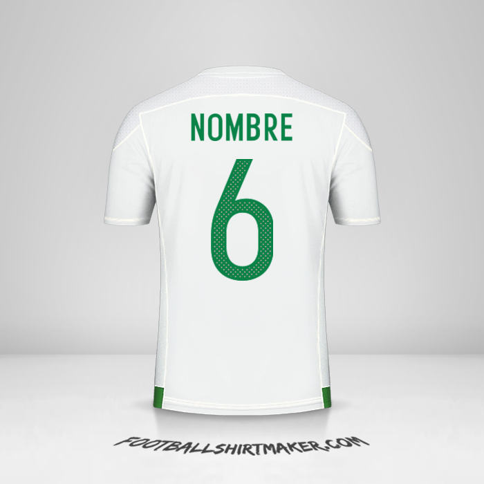 Jersey Argelia 2016/17 -  nombre - 6