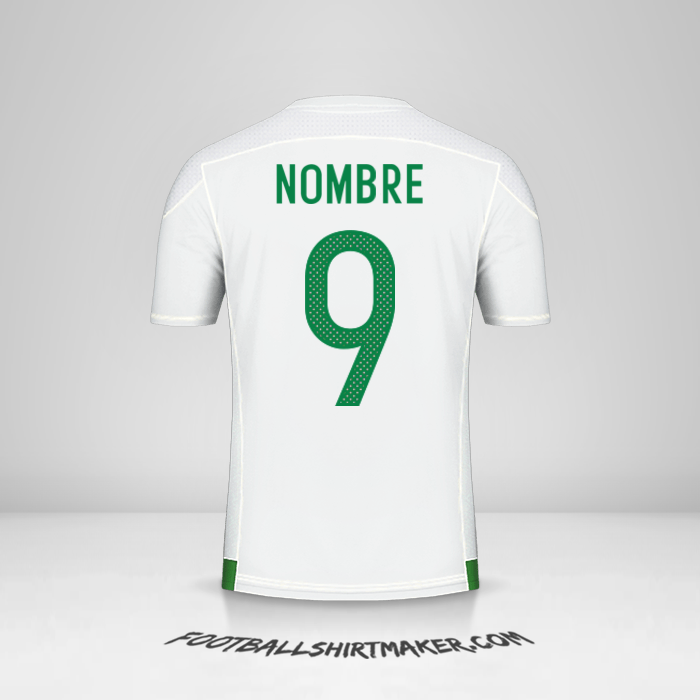 Jersey Argelia 2016/17 -  nombre - 9