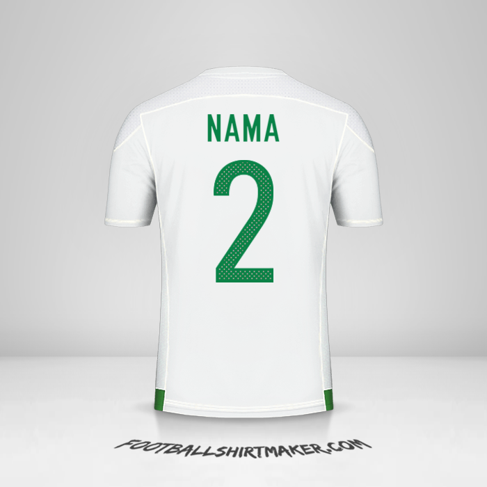 Jersey Aljazair 2016/17 -  nama - 2