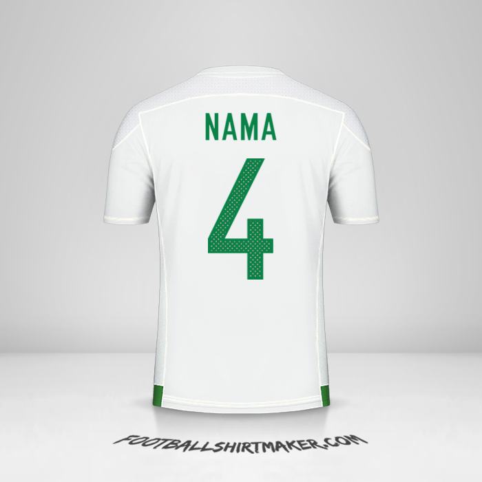 Jersey Aljazair 2016/17 -  nama - 4