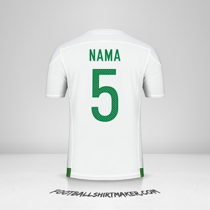 Jersey Aljazair 2016/17 -  nama - 5