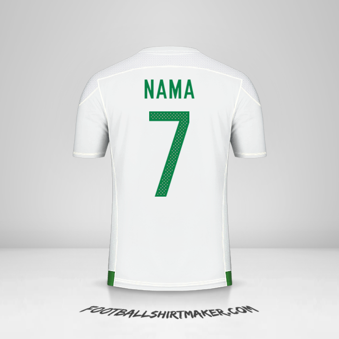Jersey Aljazair 2016/17 -  nama - 7