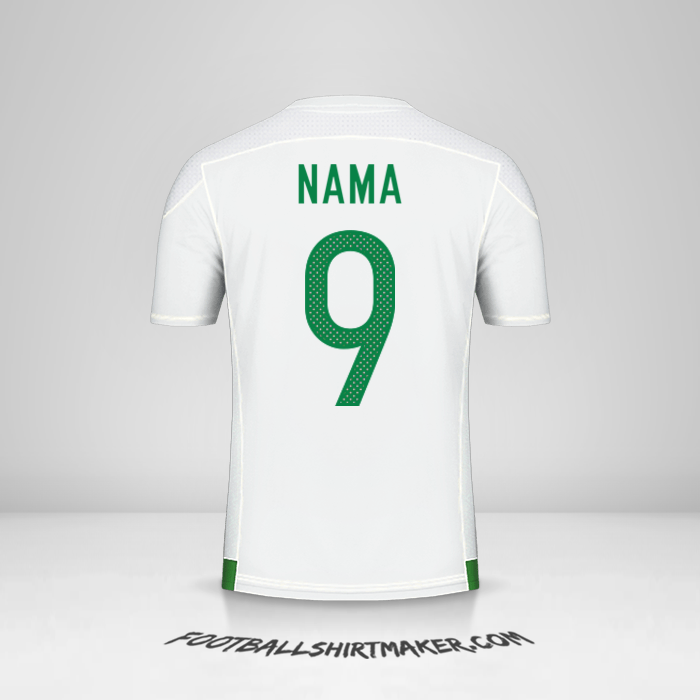 Jersey Aljazair 2016/17 -  nama - 9