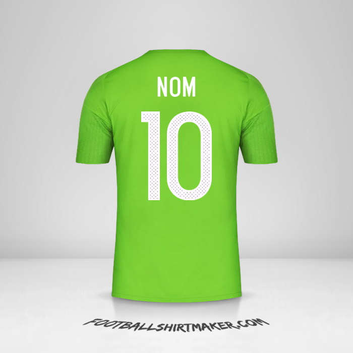 Maillot Algérie 2016/17 Extérieur -  nom - 10