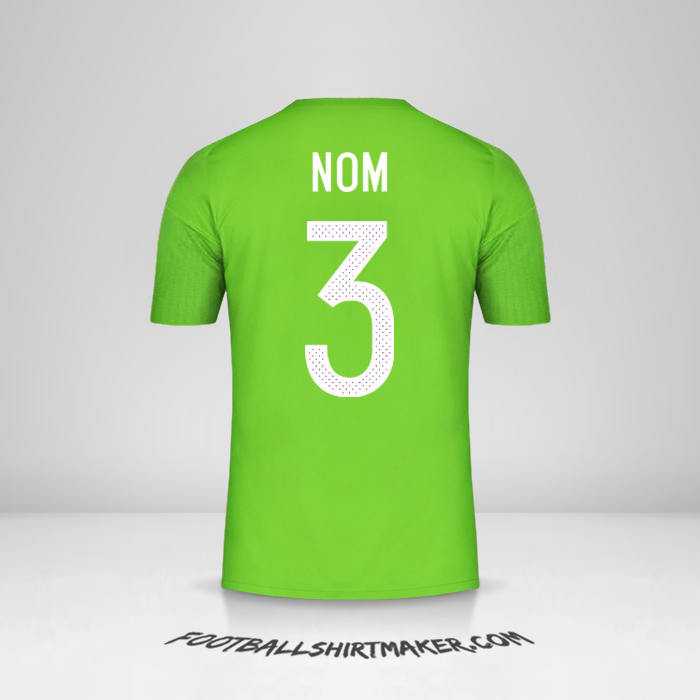 Maillot Algérie 2016/17 Extérieur -  nom - 3