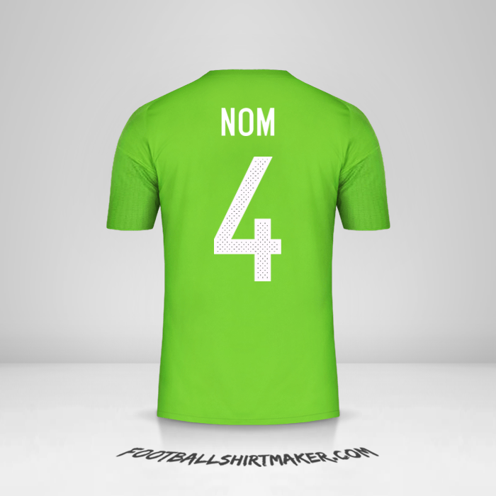 Maillot Algérie 2016/17 Extérieur -  nom - 4