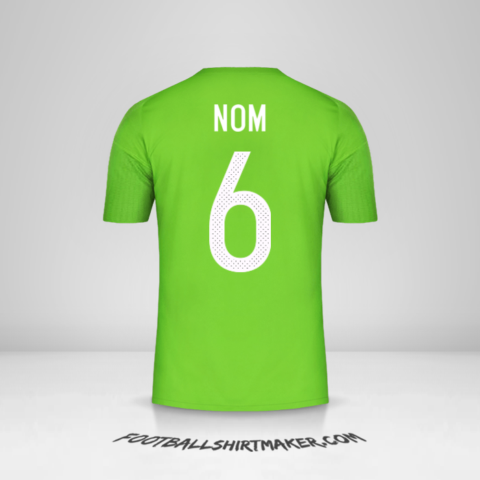 Maillot Algérie 2016/17 Extérieur -  nom - 6